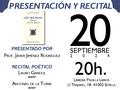 Presentación y recital poético